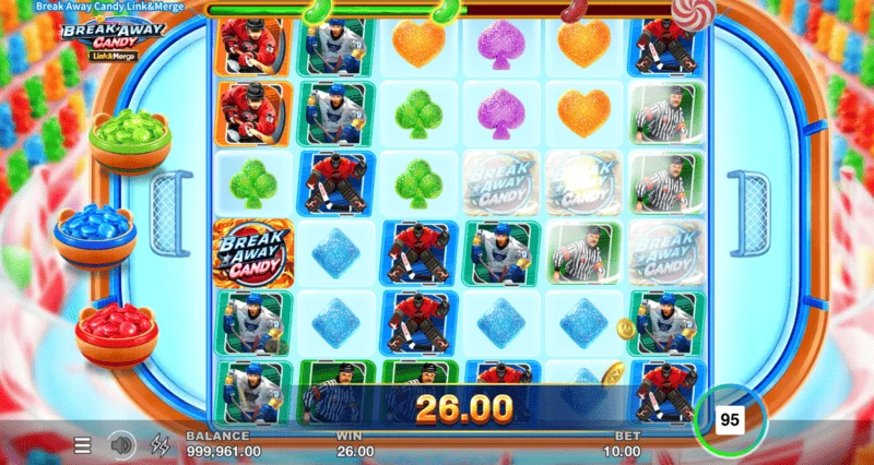 Break Away Candy - Free Spins-ის გაშვება растущим Multiplier Trail-ით
